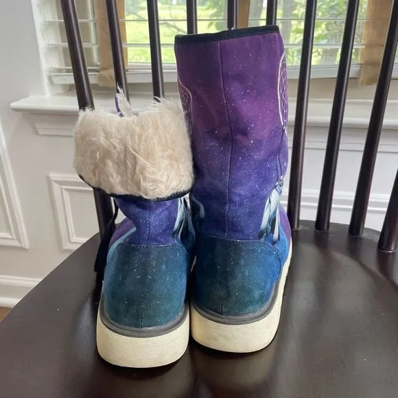 Yes We Vibe Yin Yang Galaxy Dream Catcher Boot $160 7.5 W 6 M EU 39