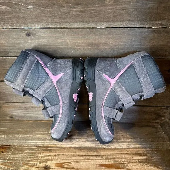 Youth KEEN Trezzo II Gray Waterproof Insulated Winter Snow Boots Size‎ 2 Y GUC