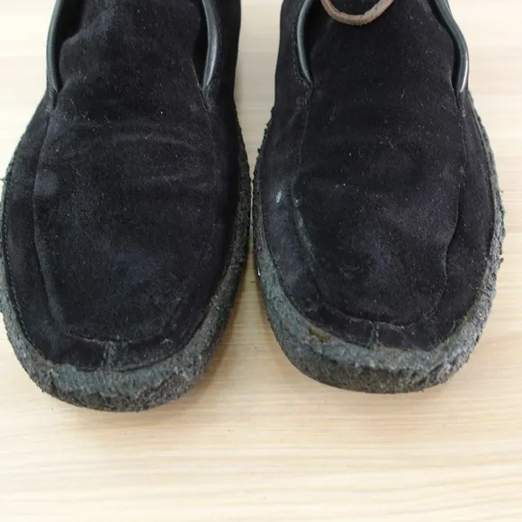 Z ZEGNA Boots Men 8 Leather Suede Black Chukka Ankle Lace Up Lace ITALY $1,100