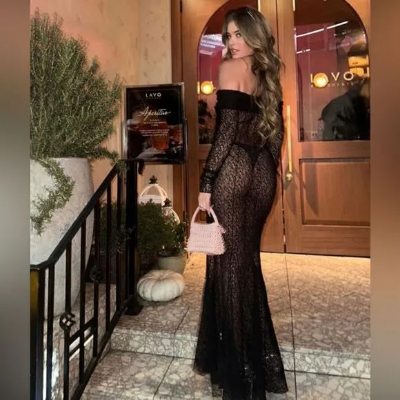 ZARA BLOGGERS FAV ZARA OFF SHOULDER LACE DRESS