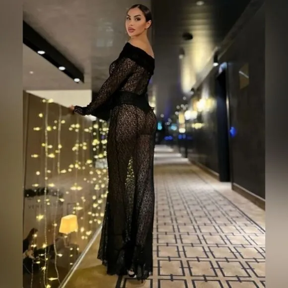 ZARA BLOGGERS FAV ZARA OFF SHOULDER LACE DRESS