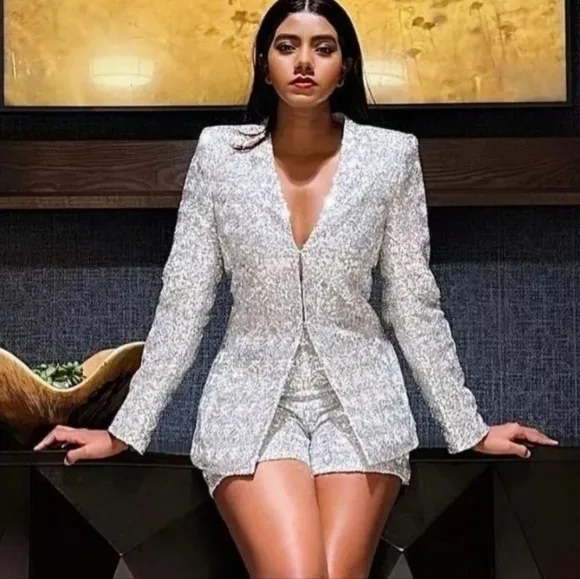 ZARA SEQUINED BLAZER size L and XS
