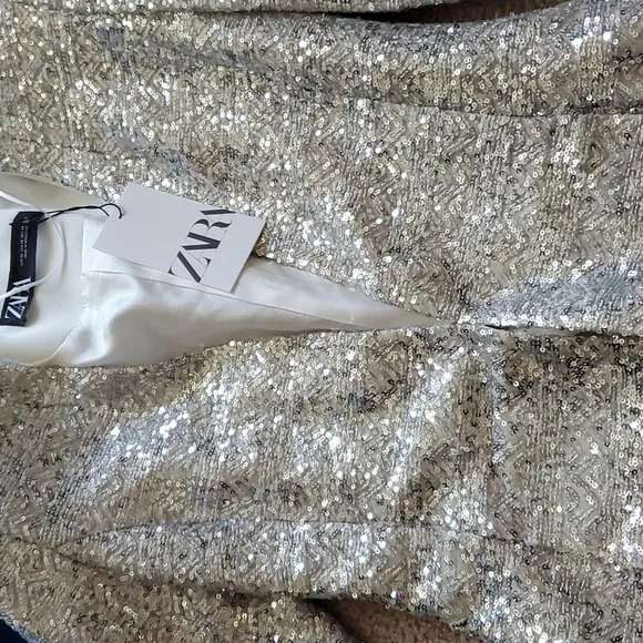 ZARA SEQUINED BLAZER size L and XS