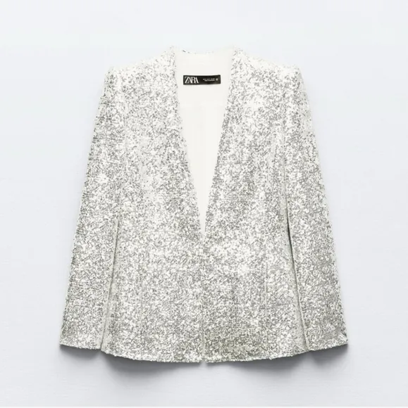 ZARA SEQUINED BLAZER size L and XS
