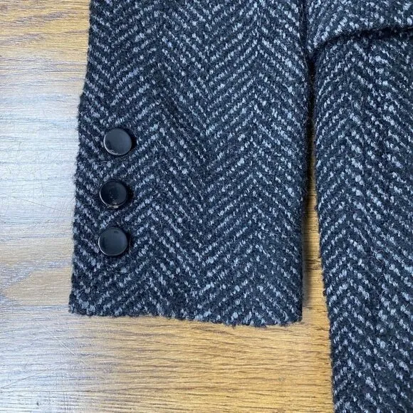 ZARA Studio Collection '21 Limited Edition Coat Faux Fur Herringbone Combination