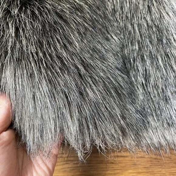 ZARA Studio Collection '21 Limited Edition Coat Faux Fur Herringbone Combination